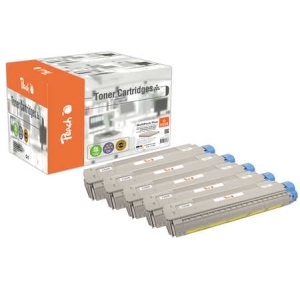 Peach  Spar Pack Plus Tonermodule kompatibel zu
Hersteller-ID: 43324421, 43324422, 43324423, 43324424 Toner