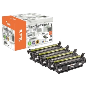 Peach  Spar Pack Tonermodule kompatibel zu
Hersteller-ID: No. 650A, CE270A, CE271A, CE272A, CE273A Tinte