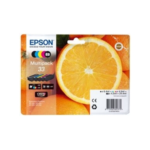 Original  Multipack Tinte, CMYBK/PhBK
Hersteller-ID: T3337, No. 33, C13T33374011 Tinte