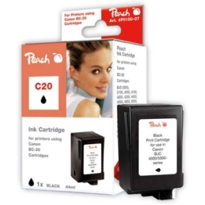 Peach  Druckkopf schwarz kompatibel zu
Hersteller-ID: BC-20BK, 0895A002 Tinte