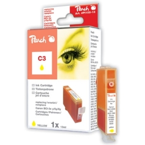 Peach Tintenpatrone gelb kompatibel zu
Hersteller-ID: BCI-3eY, 4482A002 Toner