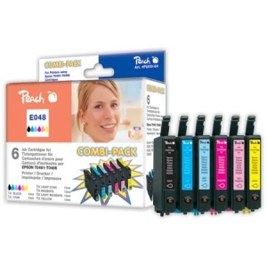 Peach  Spar Pack Tintenpatronen kompatibel zu
Hersteller-ID: T0487, C13T04874010 Toner