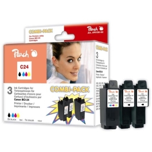 Peach  Spar Pack Tintenpatronen kompatibel zu
Hersteller-ID: BCI-21, BCI-24 Tinte