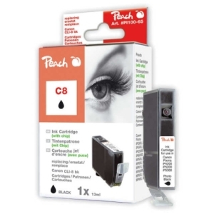 Peach  Tintenpatrone foto schwarz kompatibel zu
Hersteller-ID: CLI-8BK, 0620B001, 0620B029 Toner