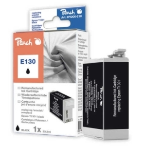 Peach Tintenpatrone schwarz kompatibel zu
Hersteller-ID: T1301 bk, C13T13014010 Toner