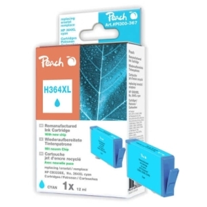 Peach Tintenpatrone cyan kompatibel zu
Hersteller-ID: No. 364XL c, CB323EE Tinte