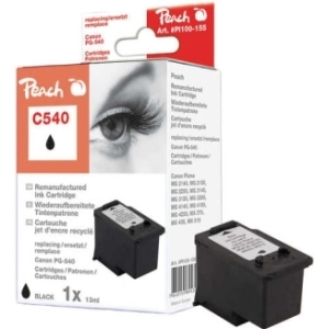 Peach Druckkopf schwarz kompatibel zu
Hersteller-ID: PG-540BK, 5225B005 Toner