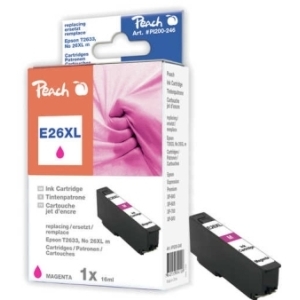 Peach Tintenpatrone HY magenta kompatibel zu
Hersteller-ID: No. 26XL m, T263340 Tinte