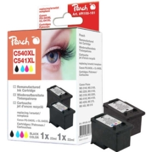 Peach Spar Pack Druckköpfe kompatibel zu
Hersteller-ID: PG-540XLBK, CL-541XLC, 5222B005, 5226B004 Tinte