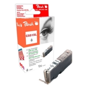 Peach  XL-Tintenpatrone grau kompatibel zu
Hersteller-ID: CLI-551XLGY, 6447B001 Tinte