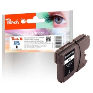 Peach XL-Tintenpatrone schwarz kompatibel zu
Hersteller-ID: LC-980BK, LC-1100BK Tinte