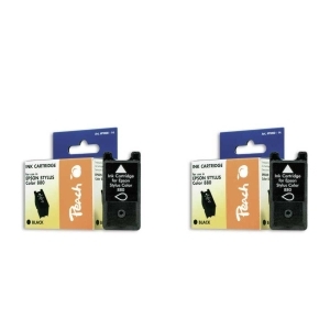 Peach  Doppelpack Tintenpatronen schwarz kompatibel zu
Hersteller-ID: T019BK*2, C13T01940210 Tinte