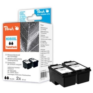 Peach  Doppelpack Druckköpfe schwarz kompatibel zu
Hersteller-ID: No. 350XL*2, CB336EE*2 Toner