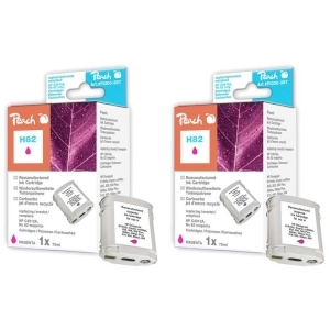 Peach  Doppelpack Tintenpatronen magenta kompatibel zu
Hersteller-ID: No. 82XL m*2, C4912A*2 Tinte