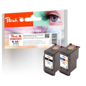 Peach Spar Pack Tintenpatronen kompatibel zu
Hersteller-ID: PG-540BK, CL-541C, 5225B006 Druckerpatronen
