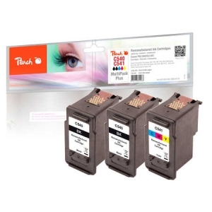 Peach Spar Pack Plus Druckköpfe kompatibel zu
Hersteller-ID: PG-540BK*2, CL-541C, 5225B006 Tinte