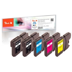 Peach  Spar Pack Plus Tintenpatronen, kompatibel zu
Hersteller-ID: LC-980/1100VALBP Druckerpatronen