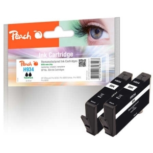 Peach Doppelpack Tintenpatrone schwarz kompatibel zu
Hersteller-ID: No. 934 bk*2, C2P19A*2 Druckerpatronen