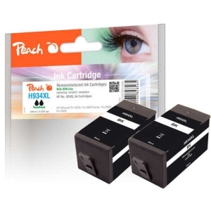 Peach Doppelpack Tintenpatrone schwarz HC kompatibel zu
Hersteller-ID: No. 934XL bk*2, C2P23A*2 Druckerpatronen