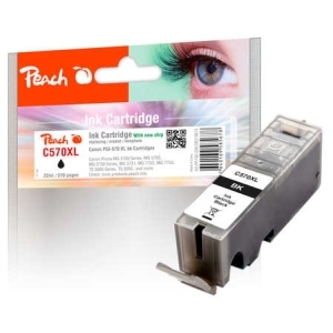 Peach Tintenpatrone XL schwarz kompatibel zu
Hersteller-ID: PGI-570XLPGBK, 0318C001 Toner