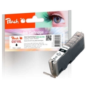 Peach  Tintenpatrone XL foto schwarz kompatibel zu
Hersteller-ID: CLI-571XLBK, 0331C001 Toner