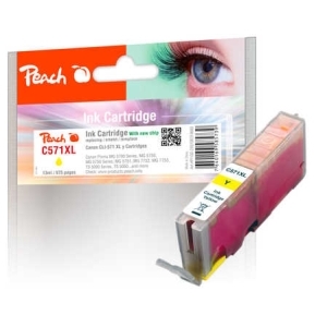 Peach Tintenpatrone XL gelb kompatibel zu
Hersteller-ID: CLI-571XLY, 0334C001 Tinte