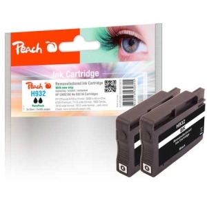 Peach Doppelpack Tintenpatrone schwarz kompatibel zu
Hersteller-ID: No. 932, CN057AE Tinte
