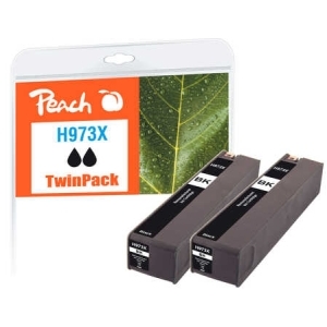 Peach Doppelpack Tintenpatrone schwarz HC kompatibel zu
Hersteller-ID: No. 973X BK*2, L0S07AE*2 Tinte