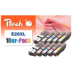 Peach 10er-Pack Tintenpatronen HY kompatibel zu
Hersteller-ID: No. 26XL Tinte