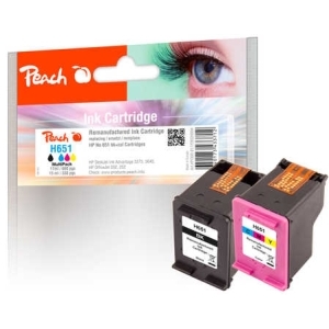 Peach  Spar Pack Druckköpfe kompatibel zu
Hersteller-ID: No. 651, C2P10AE, C2P11AE Toner