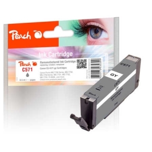 Peach  Tintenpatrone grau kompatibel zu
Hersteller-ID: CLI-571GY, 0389C001 Tinte