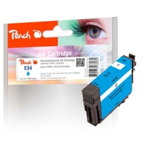 Peach  Tintenpatrone cyan kompatibel zu
Hersteller-ID: T3462, No. 34 c, C13T34624010 Toner