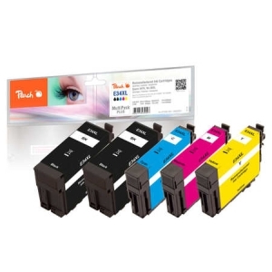 Peach  Spar Pack Plus Tintenpatronen XL kompatibel zu
Hersteller-ID: No. 34XL, T3471*2, T3472, T3473, T3474 Tinte