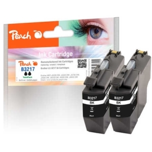 Peach Doppelpack Tintenpatrone schwarz kompatibel zu
Hersteller-ID: LC-3217BK*2 Druckerpatronen