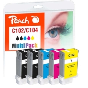 Peach Spar Pack Tintenpatronen kompatibel zu Druckerpatronen
