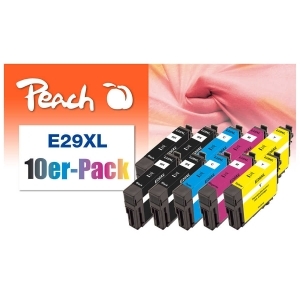 Peach 10er-Pack Tintenpatronen, kompatibel zu
Hersteller-ID: T2996, No. 29XL, C13T29964010 Tinte