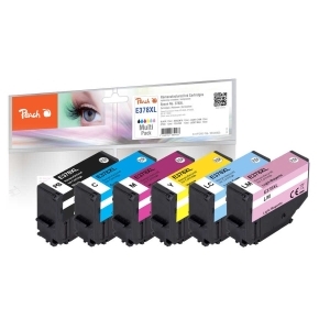 Peach Spar Pack Tintenpatronen kompatibel zu
Hersteller-ID: T3798, No. 378XL, C13T37984010 Tinte