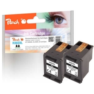 Peach Doppelpack Druckköpfe schwarz kompatibel zu
Hersteller-ID: No. 303XL BK*2, T6N04AE*2 Tinte