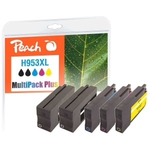 Peach  Spar Pack Plus Tintenpatronen kompatibel zu
Hersteller-ID: No. 953XL, L0S70AE*2, F6U16AE, F6U17AE, F6U18AE Tinte